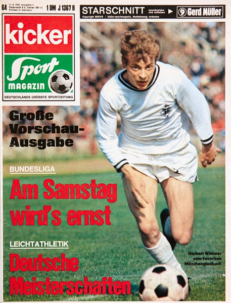 Kicker Sportmagazin Nr. 64, 11.8.1969 bis 17.8.1969