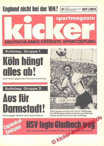 Kicker Sportmagazin Nr. 47, 7.6.1973 bis 13.6.1973