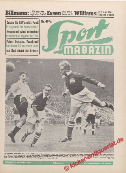 Sportmagazin Nr. 49, 5.12.1951 bis 11.12.1951