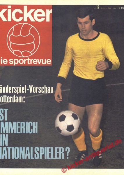 Kicker Sportrevue Nr. 12, 21.3.1966 bis 27.3.1966