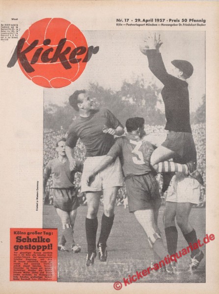 Kicker Nr. 17W, 29.4.1957 bis 5.5.1957