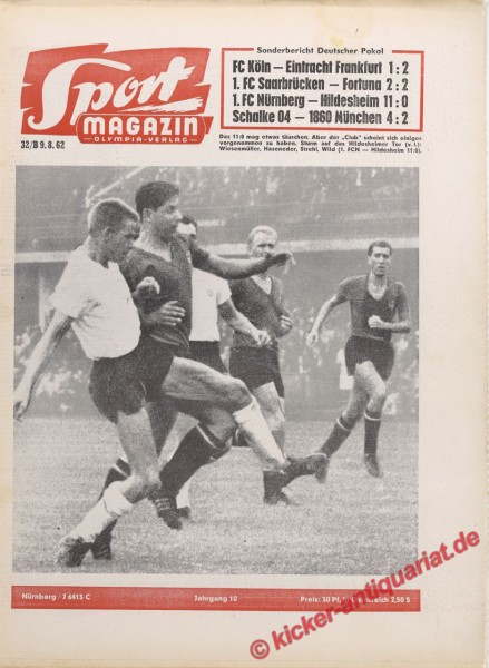 Sportmagazin Nr. 32B, 9.8.1962 bis 15.8.1962