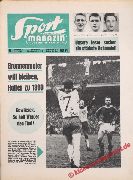 Sportmagazin Nr. 8A, 15.2.1965 bis 21.2.1965