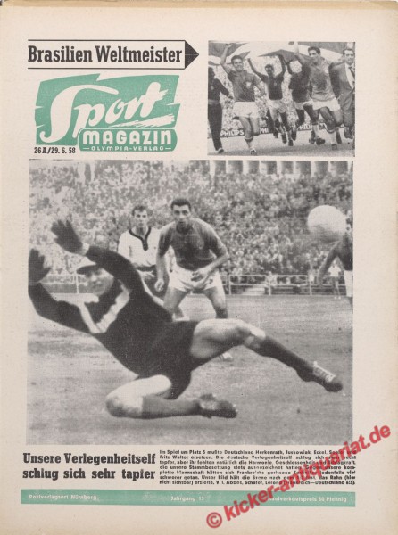 Sportmagazin Nr. 26A, 30.6.1958 bis 6.7.1958