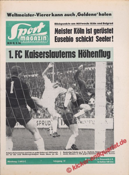 Sportmagazin Nr. 38A, 21.9.1964 bis 27.9.1964