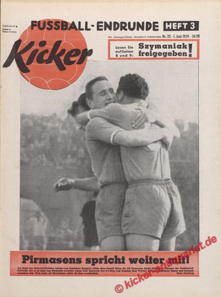 Kicker Nr. 22, 1.6.1959 bis 7.6.1959