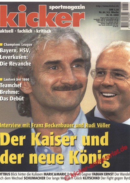 Rudi Völler und Franz Beckenbauer