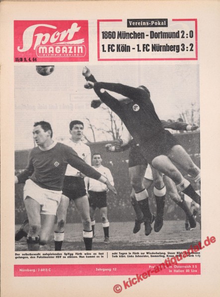 Sportmagazin Nr. 15B, 9.4.1964 bis 15.4.1964