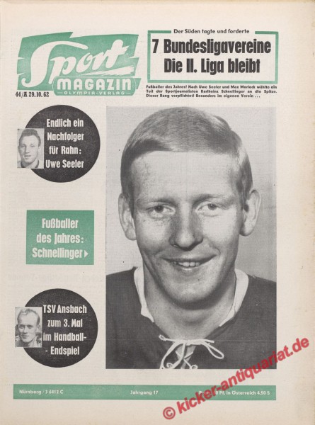 Sportmagazin Nr. 44A, 29.10.1962 bis 4.11.1962