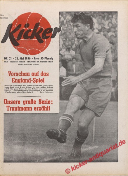 Kicker Nr. 21, 22.5.1956 bis 28.5.1956