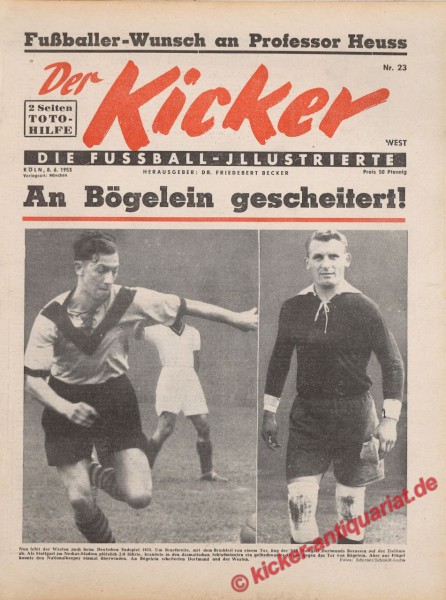 Kicker Nr. 23W, 8.6.1953 bis 14.6.1953