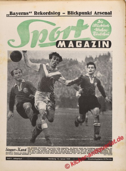 Sportmagazin Nr. 2, 12.1.1949 bis 18.1.1949