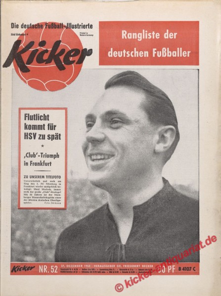 Kicker Nr. 52, 27.12.1960 bis 31.12.1960