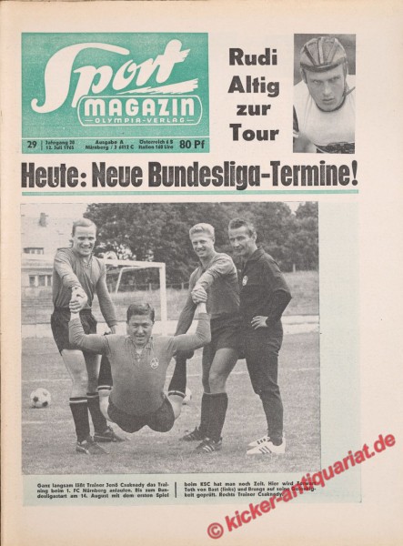 Sportmagazin Nr. 29A, 12.7.1965 bis 18.7.1965