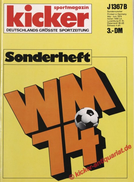 Kicker Sonderheft WM 1974