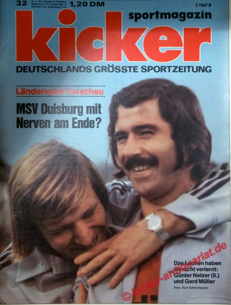 GERD MÜLLER UND GÜNTHER NETZER 1974