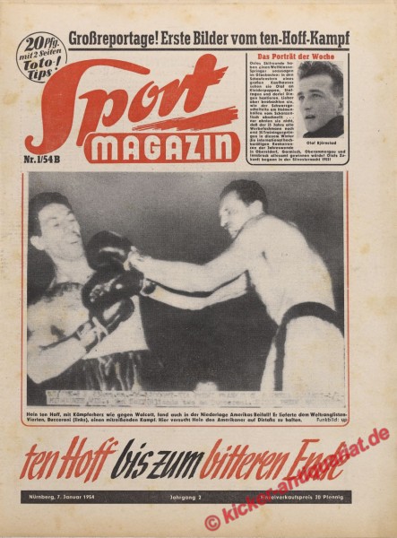 Sportmagazin Nr. 1B, 7.1.1954 bis 13.1.1954