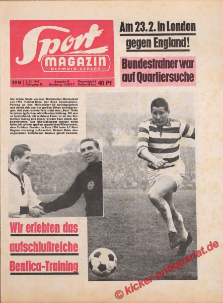 Sportmagazin Nr. 49B, 2.12.1965 bis 8.12.1965