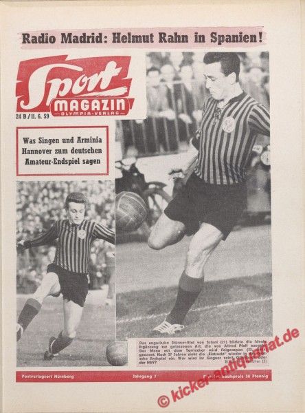 Sportmagazin Nr. 24B, 11.6.1959 bis 17.6.1959