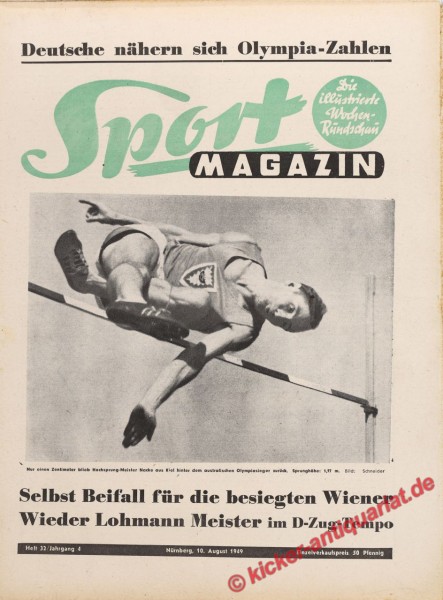 Sportmagazin Nr. 32, 10.8.1949 bis 16.8.1949