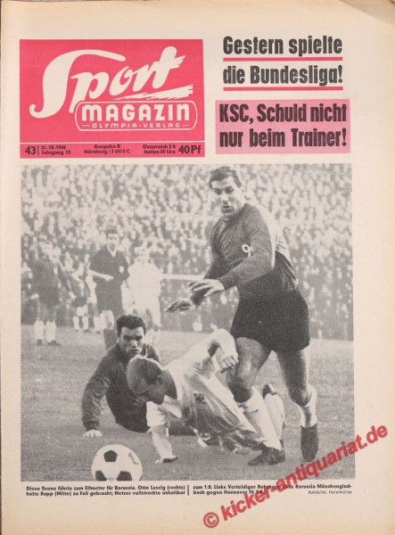 Sportmagazin Nr. 43B, 21.10.1965 bis 27.10.1965