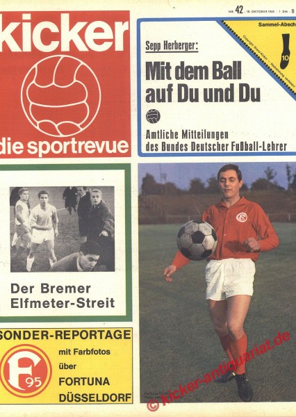 Kicker Sportrevue Nr. 42, 18.10.1965 bis 24.10.1965