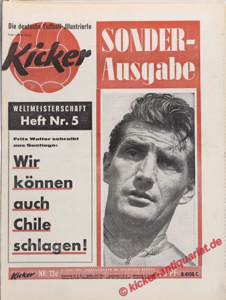 Kicker Nr. 23A, 5.6.1962 bis 11.6.1962