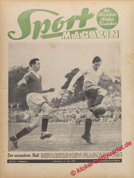 Sportmagazin Nr. 24, 16.6.1948 bis 22.6.1948