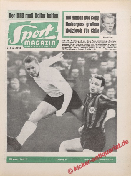 Sportmagazin Nr. 3A, 15.1.1962 bis 21.1.1962