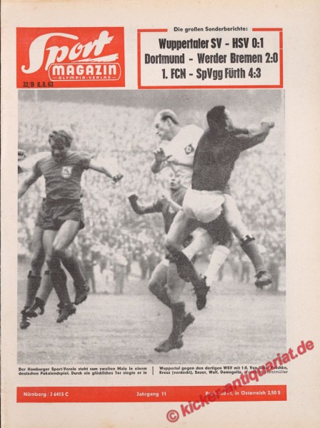 Sportmagazin Nr. 32B, 8.8.1963 bis 14.8.1963