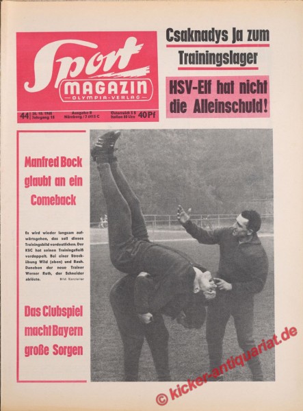 Sportmagazin Nr. 44B, 28.10.1965 bis 3.11.1965