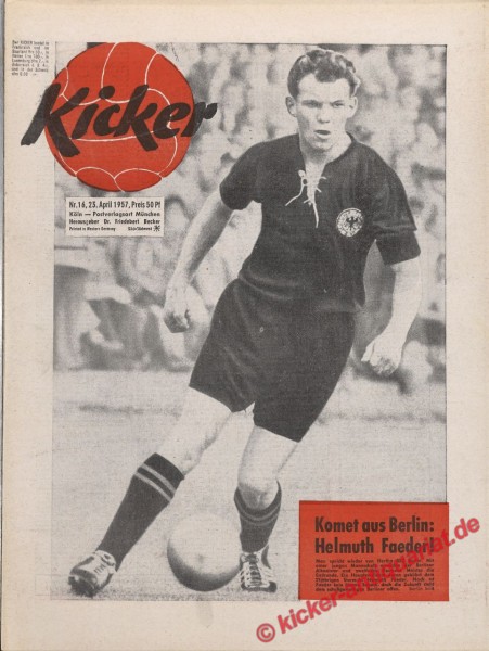 Kicker Nr. 16, 23.4.1957 bis 29.4.1957