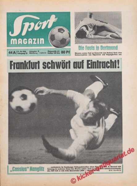 Sportmagazin Nr. 44A, 31.10.1966 bis 6.11.1966