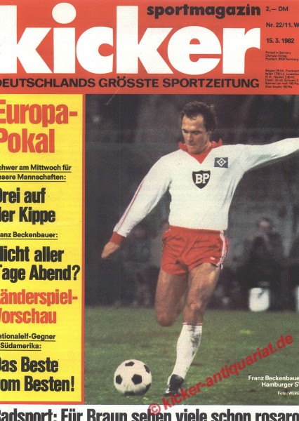 Titelbild: Franz Beckenbauer (Hamburger SV)