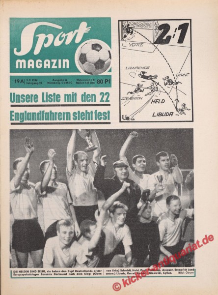 Sportmagazin Nr. 19A, 9.5.1966 bis 15.5.1966