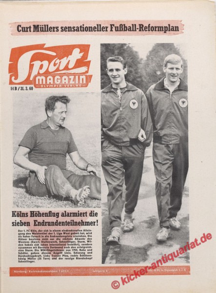 Sportmagazin Nr. 13B, 24.3.1960 bis 30.3.1960