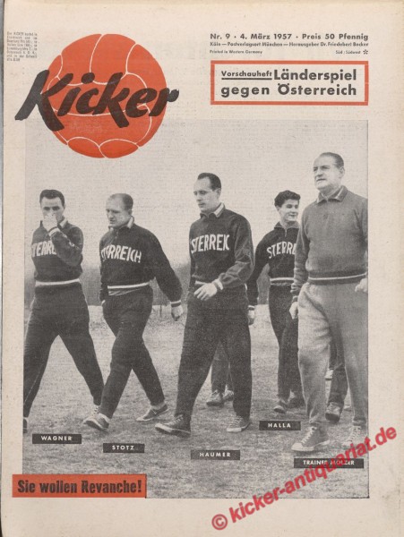 Kicker Nr. 9, 4.3.1957 bis 10.3.1957