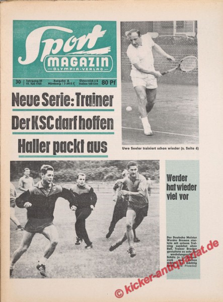 Sportmagazin Nr. 30A, 19.7.1965 bis 25.7.1965