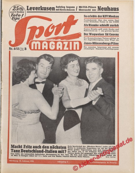 Sportmagazin Nr. 6B, 10.2.1955 bis 16.2.1955