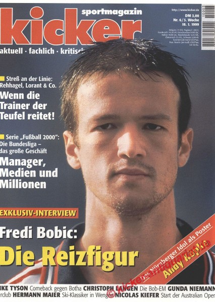 Kicker Sportmagazin Nr. 6, 18.1.1999 bis 24.1.1999