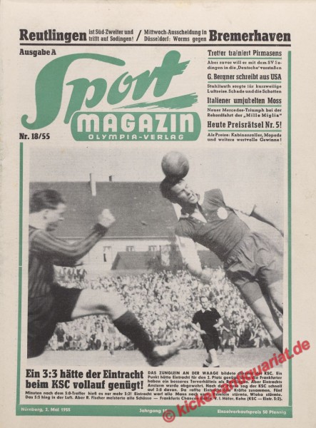 Sportmagazin Nr. 18A, 2.5.1955 bis 8.5.1955