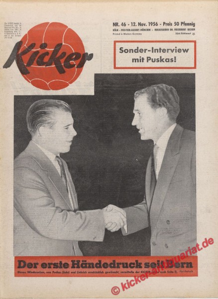 Kicker Nr. 46, 12.11.1956 bis 18.11.1956