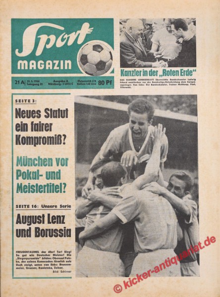 Sportmagazin Nr. 21A, 23.5.1966 bis 29.5.1966