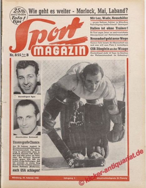 Sportmagazin Nr. 8B, 24.2.1955 bis 2.3.1955