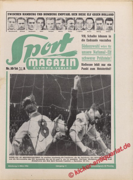 Sportmagazin Nr. 10A, 5.3.1956 bis 11.3.1956