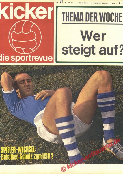 Kicker Sportrevue Nr. 21, 24.5.1965 bis 30.5.1965