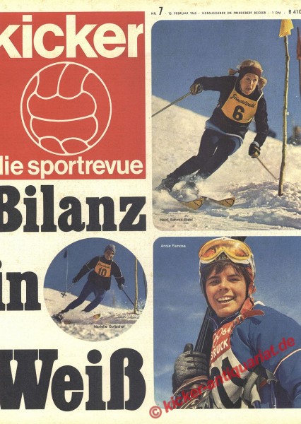 Kicker Sportrevue Nr. 7, 15.2.1965 bis 21.2.1965