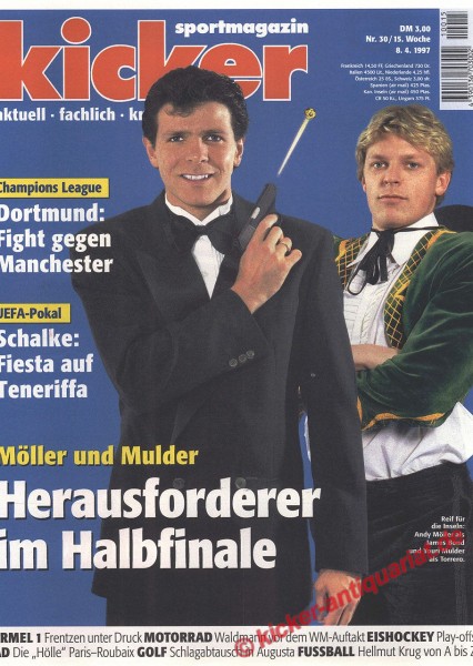 Kicker Sportmagazin Nr. 30, 8.4.1997 bis 14.4.1997