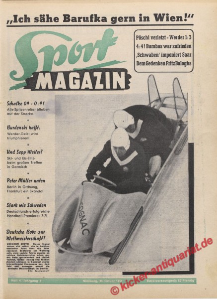 Sportmagazin Nr. 4, 24.1.1951 bis 30.1.1951