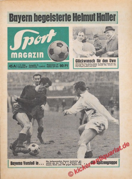 Sportmagazin Nr. 45A, 7.11.1966 bis 13.11.1966